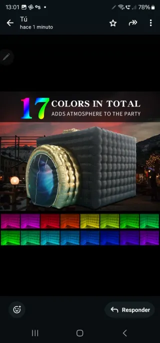 CAJA CABINA DE FOTOS INFLABLE