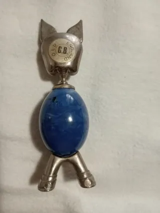 Soprammobile gatto vintage in onice