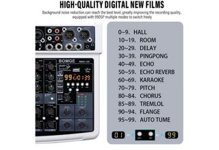 Mezclador Audio Profesional BOMGE 12 Canales