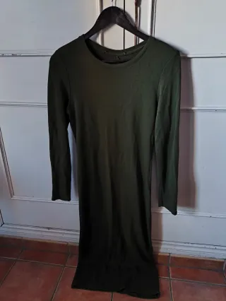 Vestido de punto mujer manga larga