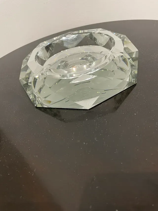 Grande posacenere in cristallo stile Baccarat