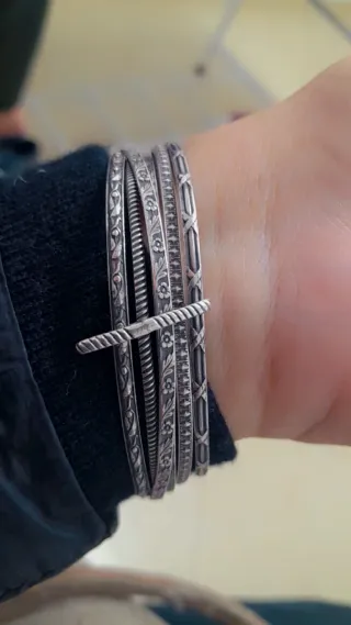 Pulseras antiguas plata estilo vintage