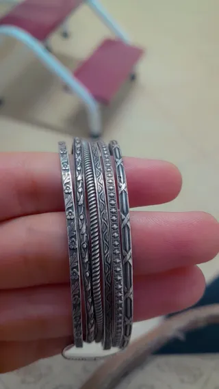 Pulseras antiguas plata estilo vintage