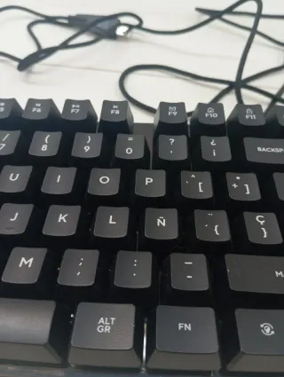 Teclado Disposición QWERTY Español luz led