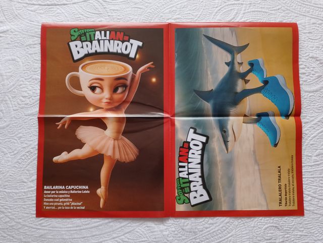 4 Pósters The Italian Brainrot