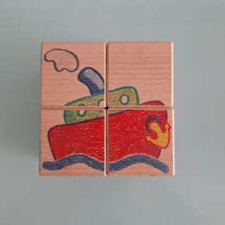 Rompecabezas de madera infantil Cubic Puzzle