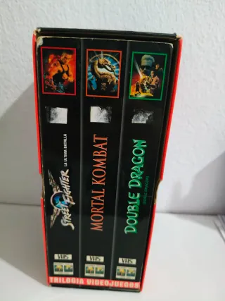 Trilogía Videojuegos VHS Mortal Kombat Double Drag