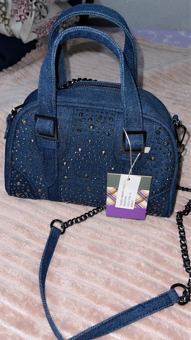 Bolso vaquero con tachuelas