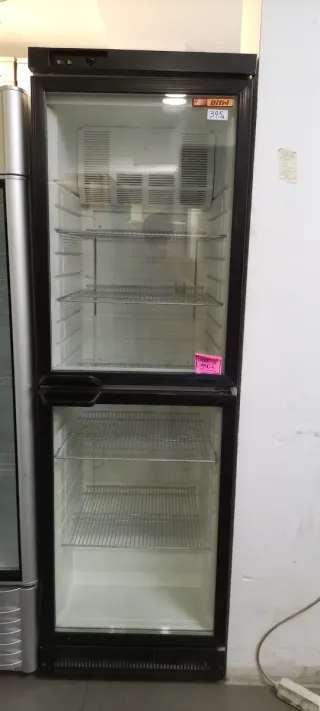 Congelador vertical cristal