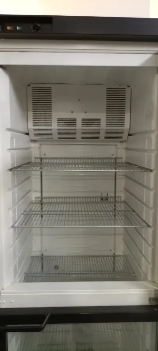 Congelador vertical cristal