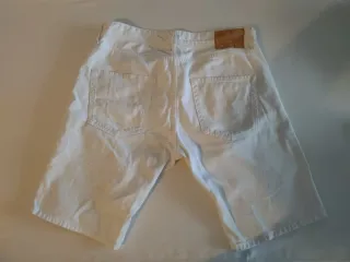 Pantalones Cortos Vaqueros Blanco Pull&Bear M