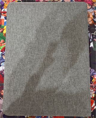 Porta documenti grigio con stampa