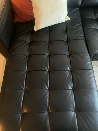 Sofa chaiselongue piel Ikea Landskrona - envio bcn