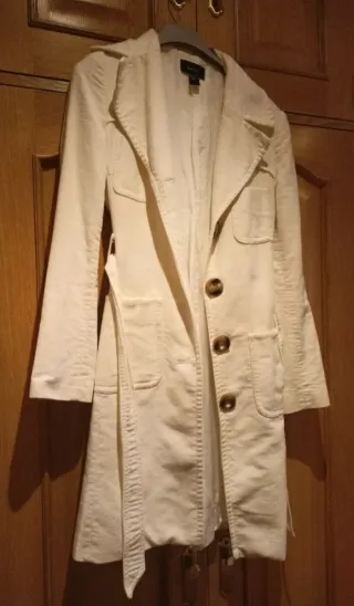 Abrigo mujer Mango beige