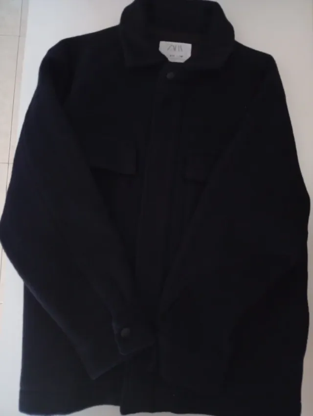 Chaqueta abrigo niño Zara azul marino talla 9-10