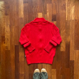 *NUEVO* Jersey Gsus Rojo de punto con cremallera