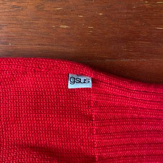 *NUEVO* Jersey Gsus Rojo de punto con cremallera