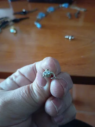 Pendientes de delfín plateados