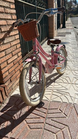 Bicicleta Bobbin 16 Rosa con ruedines