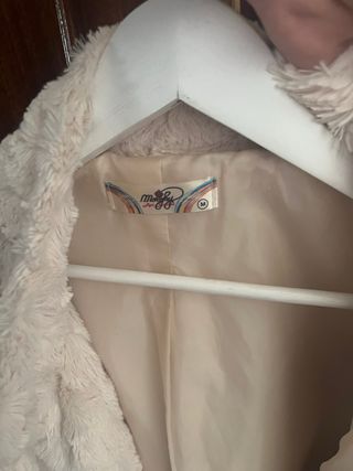 chaquetón beige pelo