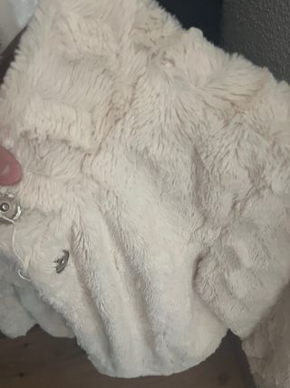 chaquetón beige pelo