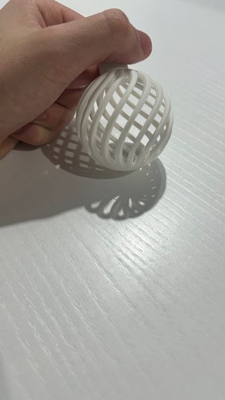 Palline Natale Stampate in 3D Bianche