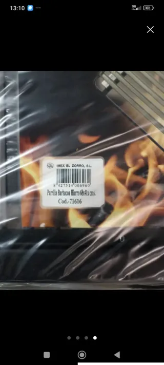 Parrilla para barbacoa metálica