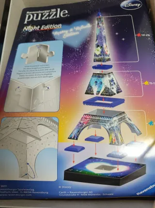 Puzzle Disney 3D Ravensburger night edición.