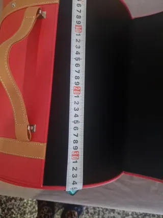 Maleta Roja Estilo Barril