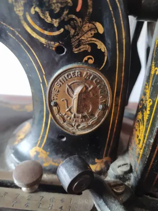 Antigua máquina de coser Singer 1888