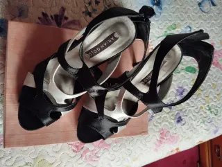 Sandalias tacón alto Mariam Gold Talla 38