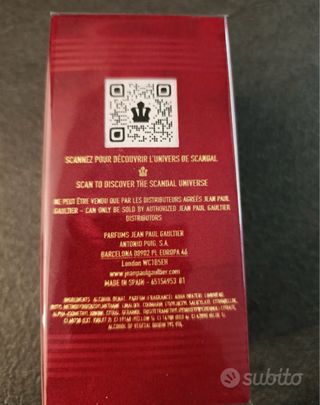 Jean Paul Gaultier Scandal Eau de Toilette Uomo 1.