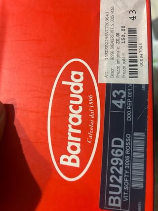 Scarpe rosse uomo Barracuda