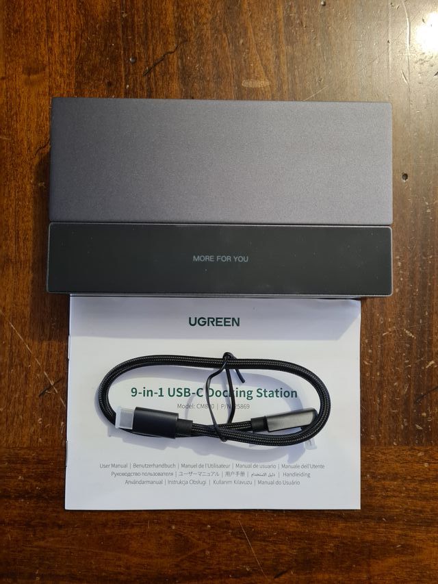 Dock USB C 9 in 1 Steam Deck Rog Ally 4K@60Hz