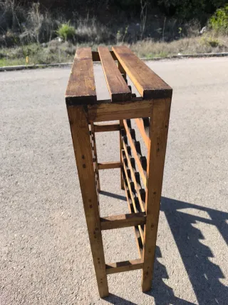 Botellero de madera