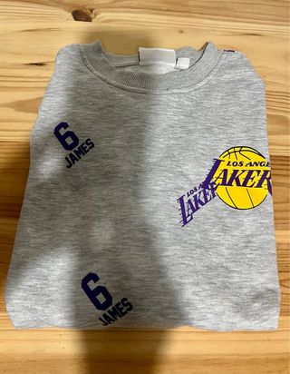 Sudadera Lakers LeBron James 6 Morado Gris