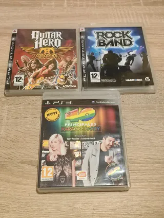 Vendo o cambio lote juegos PS3 Rock Band y Karaoke