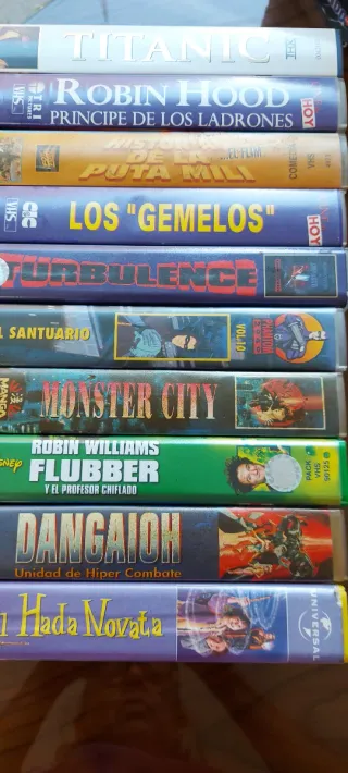 Lote 8 Películas VHS
