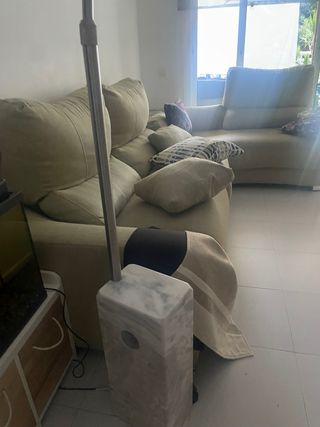 Sofá L beige en buen estado