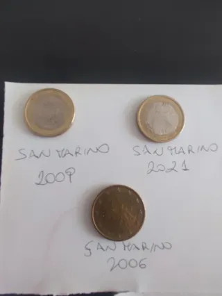 San Marino Monete 2006, 2009, 2021