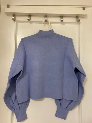 Jersey nuevo de cuello alto azul claro talla XS