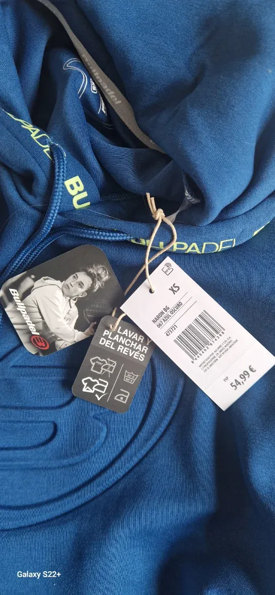 Sudadera Bullpadel Bea Gonzalez Azul talla XS