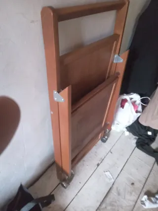 Carrito bar plegable madera como nuevo