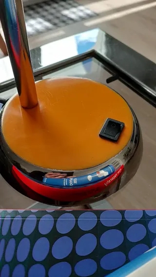 Lámpara Mesa Space Age Halo Design Naranja