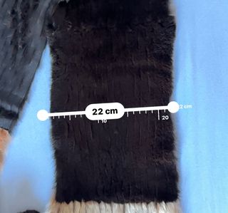 Bufanda de piel. Real fur boho scarf with fringe