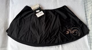 Falda patinaje Intermezzo negra talla L