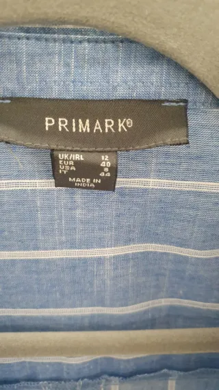 Camisa de rayas azul Primark