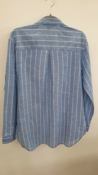 Camisa de rayas azul Primark