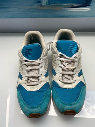 Zapatillas New Balance Talla 45 Beige/Azul/blanco