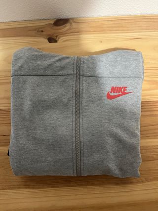 Sudadera Nike Gris Cremallera